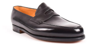 JOHN LOBB LOPEZ SINGLE LEATHER SOLE BLACK CALF