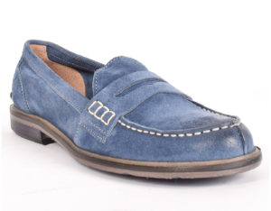 SITON MOCASSINO CAMOSCIO DENIM